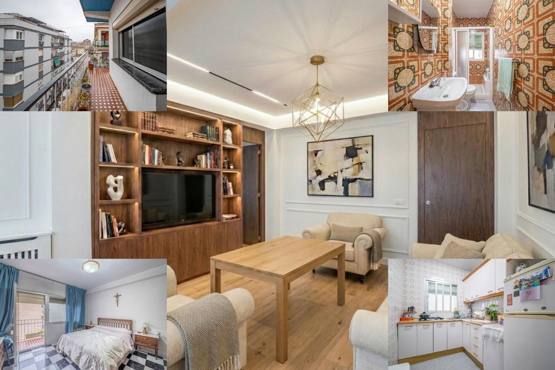 Living room of Flat for sale in  Granada Capital  with Terrace and Storage room