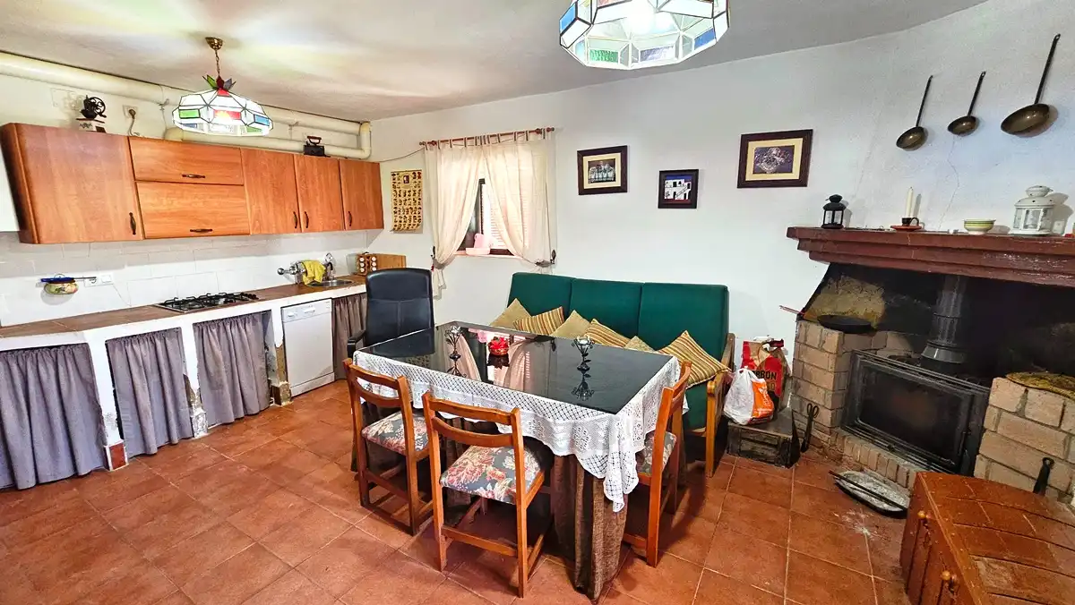 Cuina de Casa o xalet en venda en Almonaster la Real amb Jardí privat, Terrassa i Traster