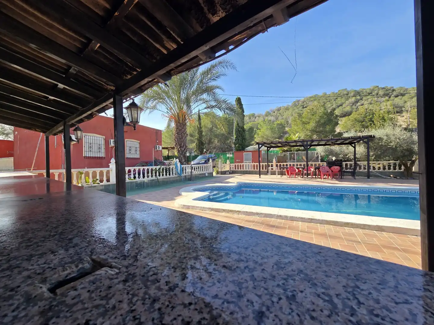 Piscina de Finca rústica en venda en Orihuela amb Aire condicionat, Jardí privat i Terrassa