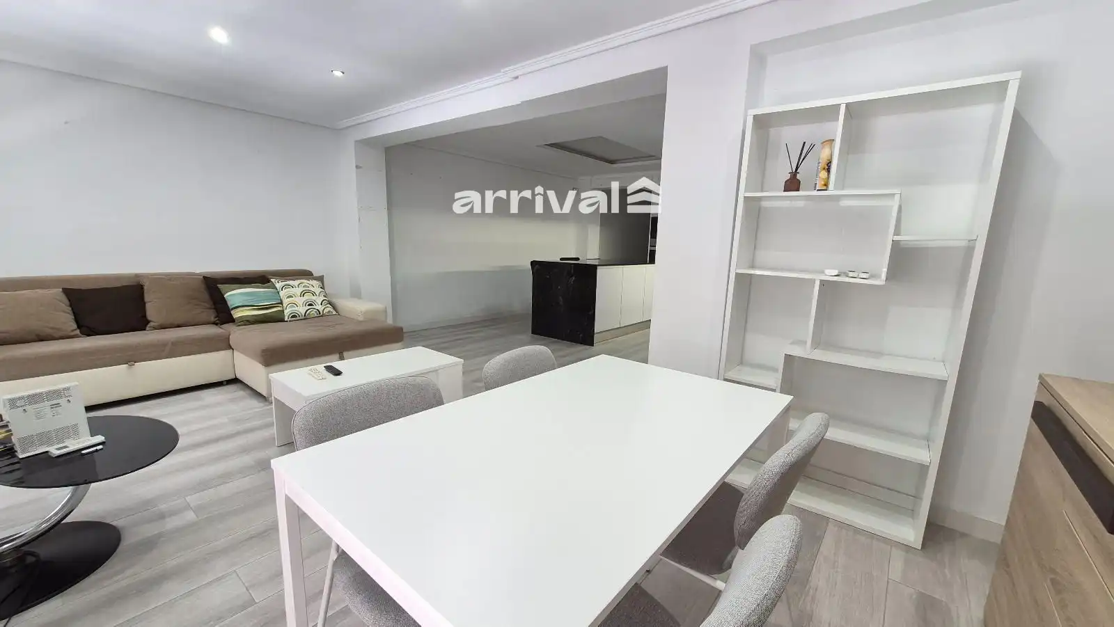 Wohnzimmer von Wohnung zur Miete in Valencia mit Klimaanlage, Heizung und Terrasse