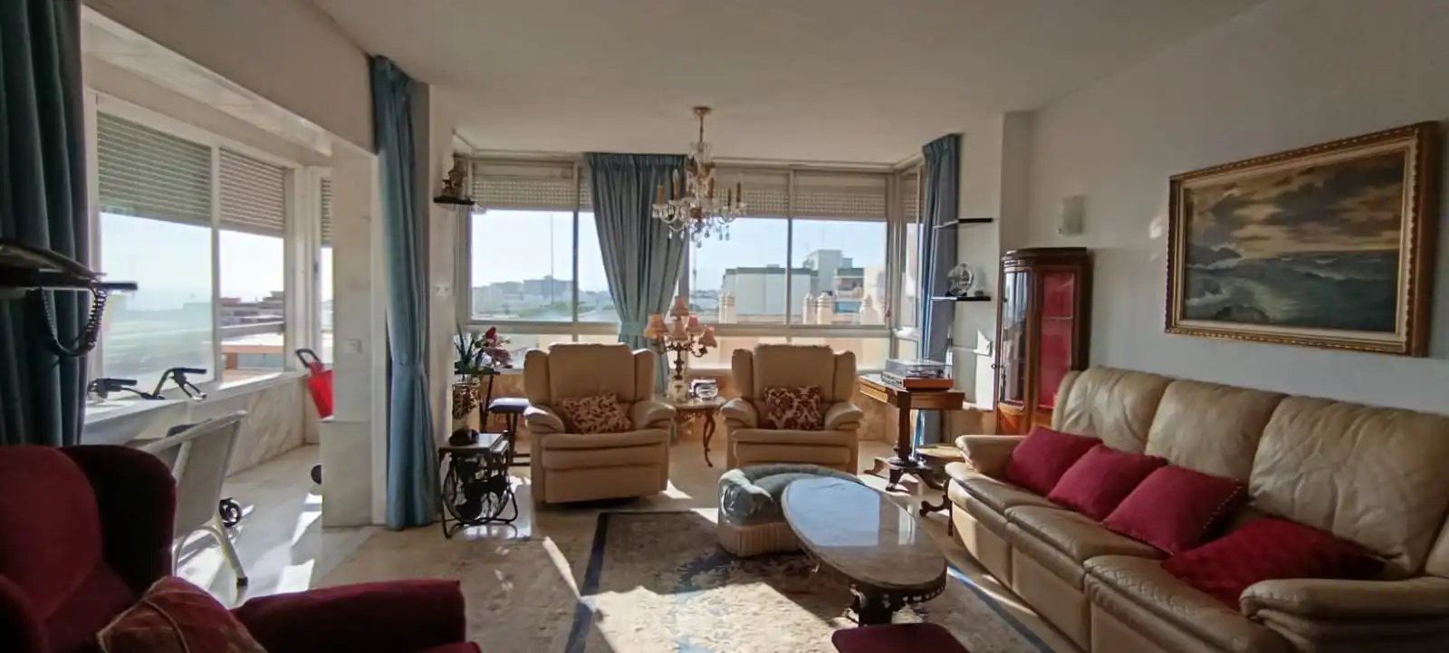 Wohnzimmer von Wohnung zum Verkauf in Marbella mit Terrasse, Möbliert und Gemeinschaftspool