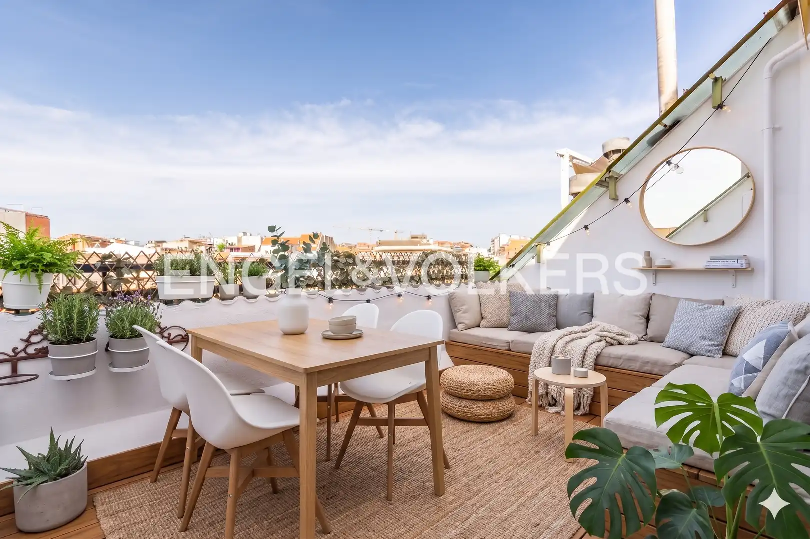 Terraza de Ático en venta en Sant Cugat del Vallès con Aire acondicionado, Calefacción y Terraza