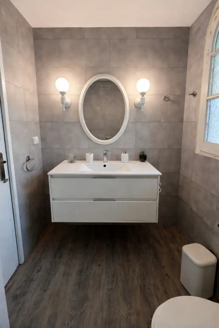 Badezimmer von Einfamilien-Reihenhaus zum Verkauf in Cambrils mit Privatgarten, Ofen und Gemeinschaftspool