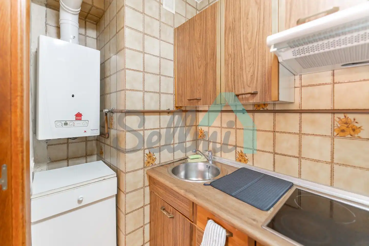 Küche von Wohnung zur Miete in Gijón  mit Heizung, Parkett und Terrasse