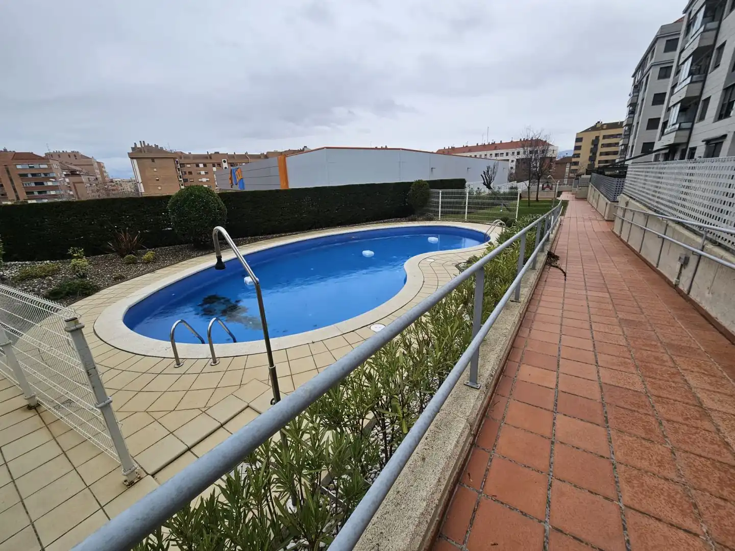 Swimming pool of Flat for sale in  Logroño  with Heating, Parquet flooring and Storage room