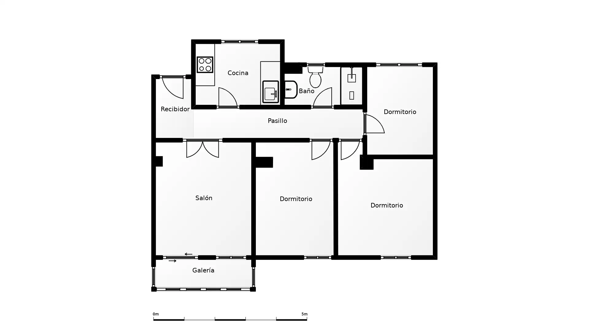 Wohnung zum Verkauf in Madrid mit Klimaanlage, Heizung und Terrasse