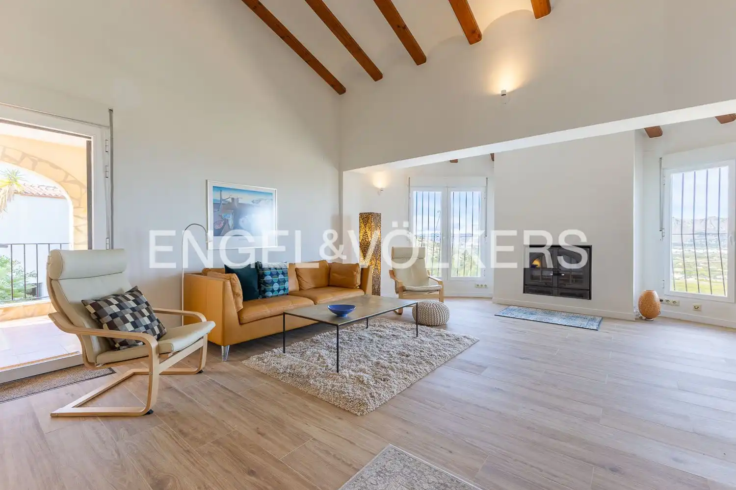 Sala d'estar de Casa o xalet en venda en Pedreguer amb Aire condicionat, Calefacció i Jardí privat