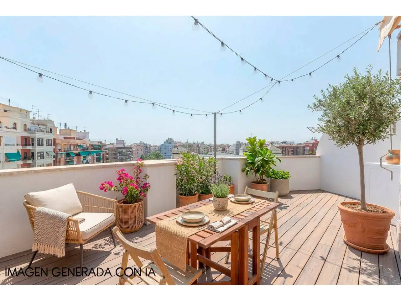Terrace of Attic for sale in Valencia  with Air Conditioner, Parquet flooring and Terrace