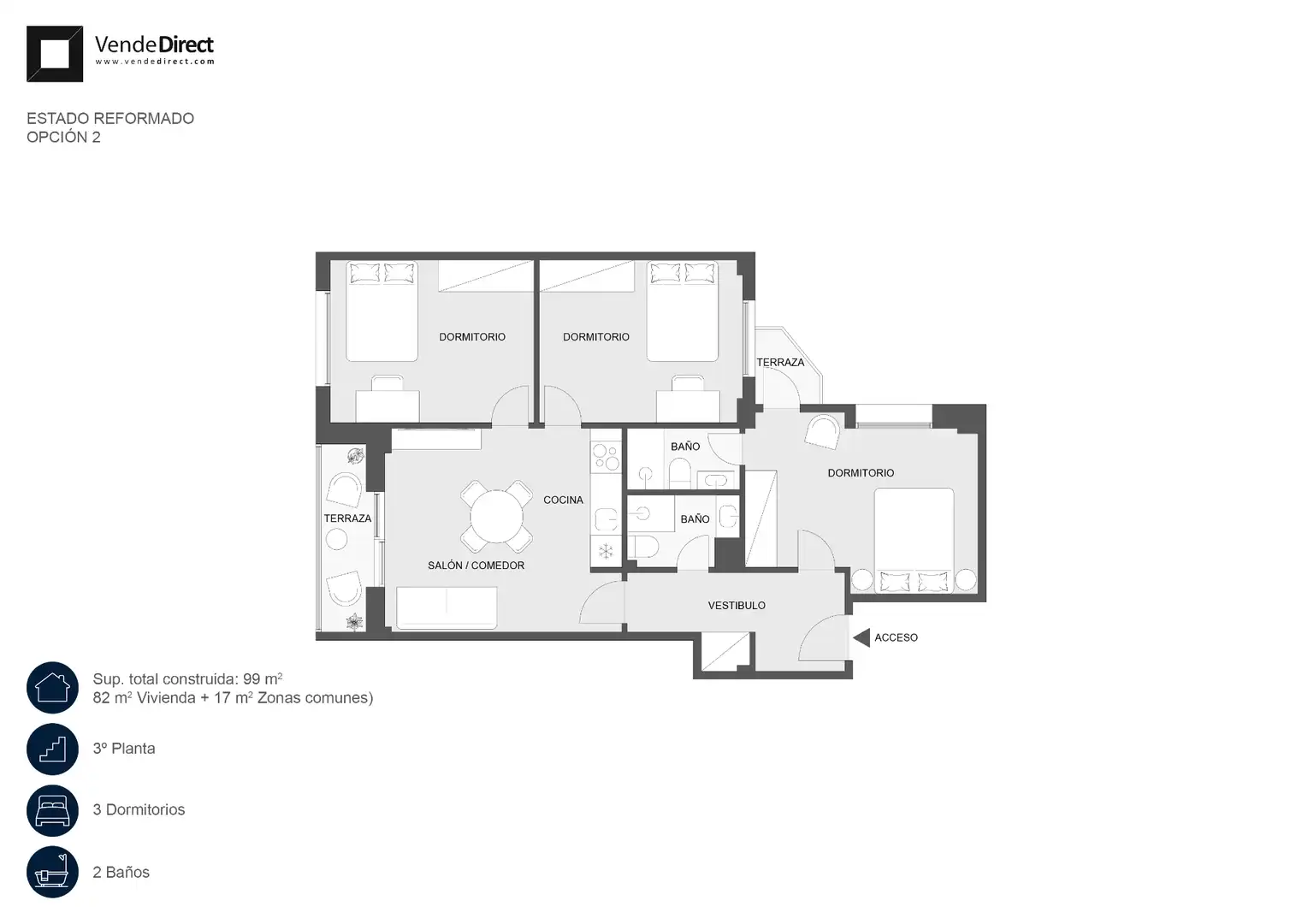 Piso en venta en Madrid con Aire acondicionado, Calefacción y Parquet