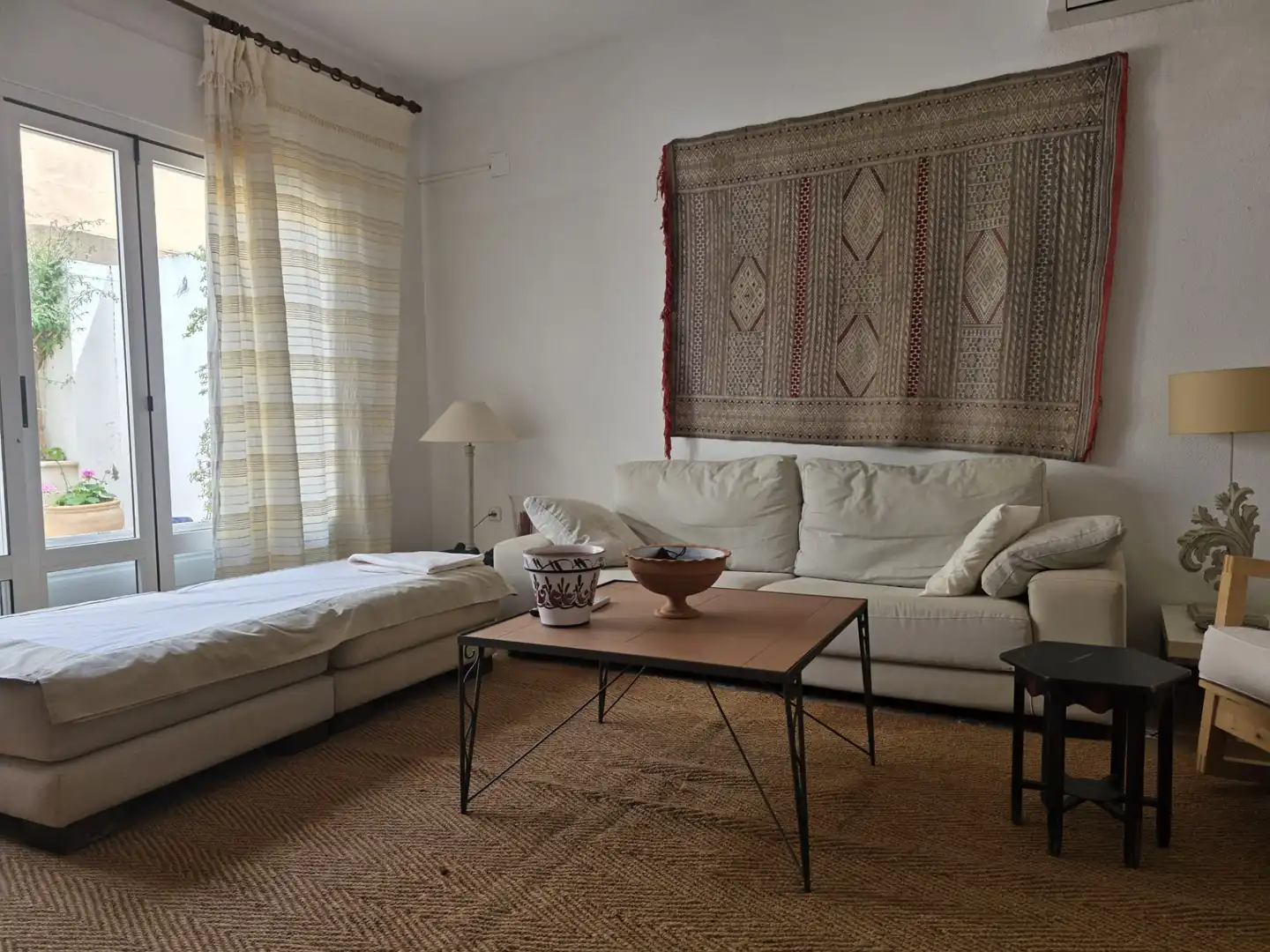 Wohnzimmer von Einfamilien-Reihenhaus zur Miete in San Javier mit Klimaanlage, Möbliert und Ofen