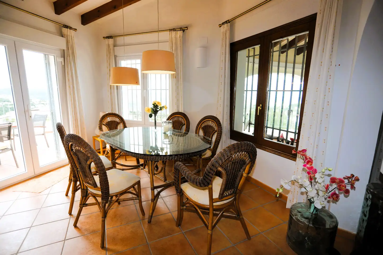 Dining room of Houses for sale in El Ràfol d'Almúnia  with Heating, Private garden and Terrace