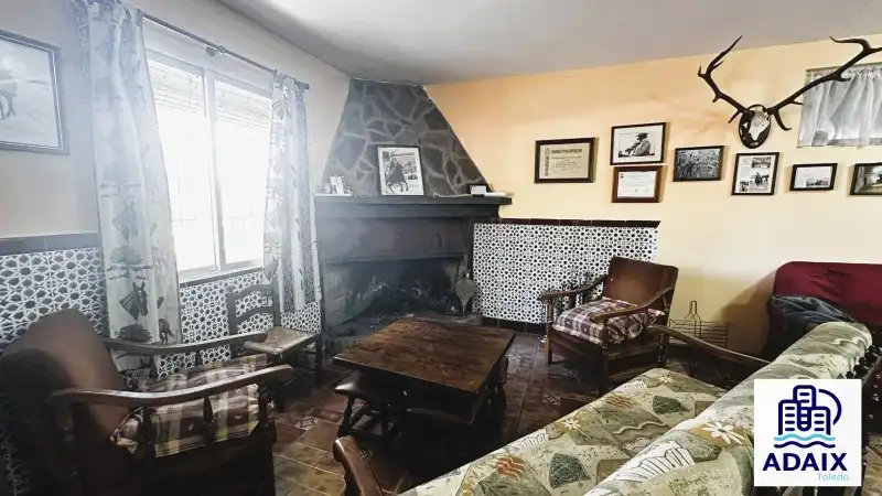 Sala de estar de Finca rústica en venta en Madridejos con Terraza