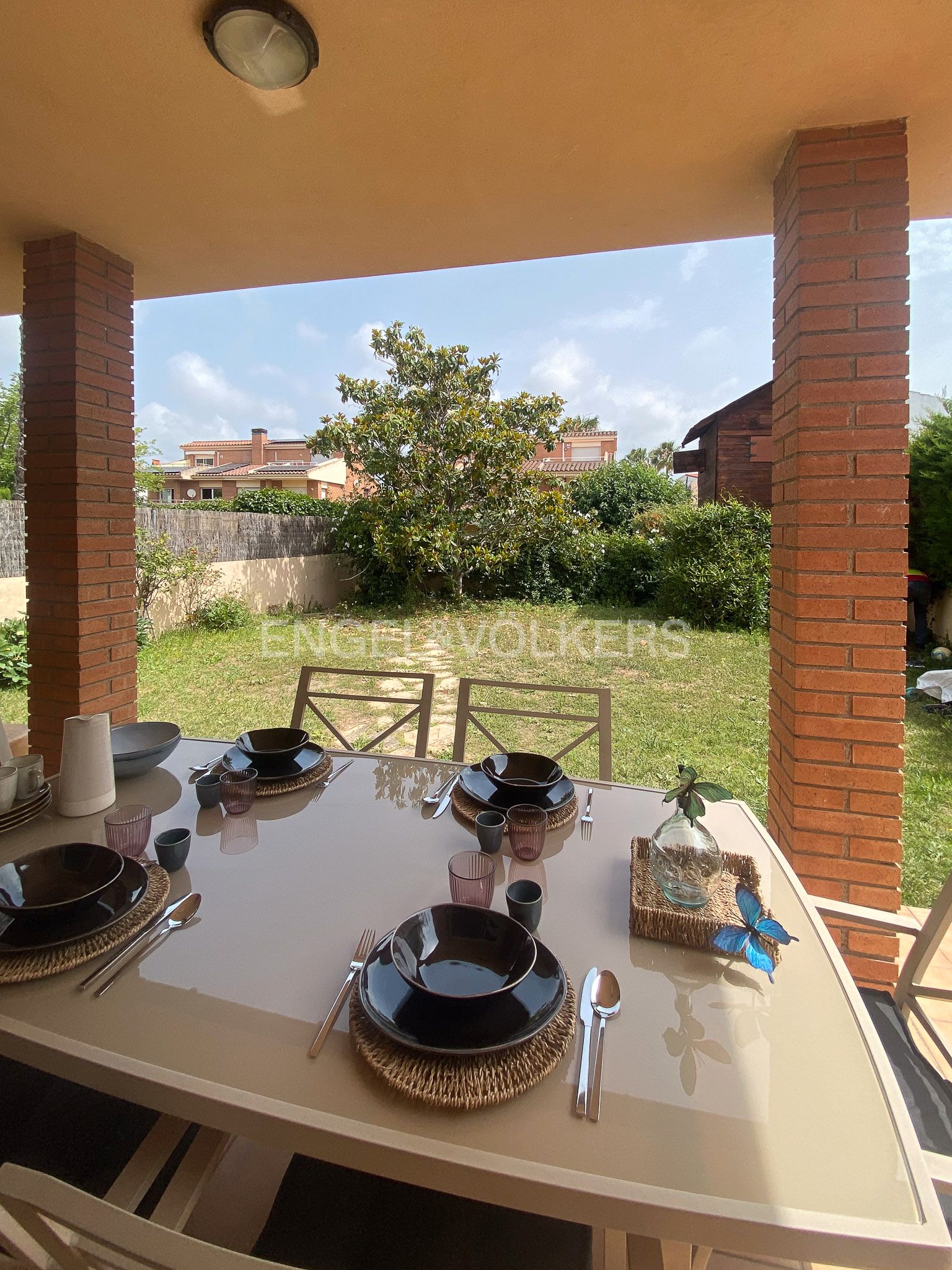 Terrassa de Casa adosada de lloguer en Sitges amb Aire condicionat, Calefacció i Jardí privat