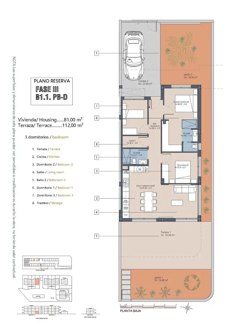 Apartamento en venta en Los Alcázares con Aire acondicionado, Jardín privado y Terraza