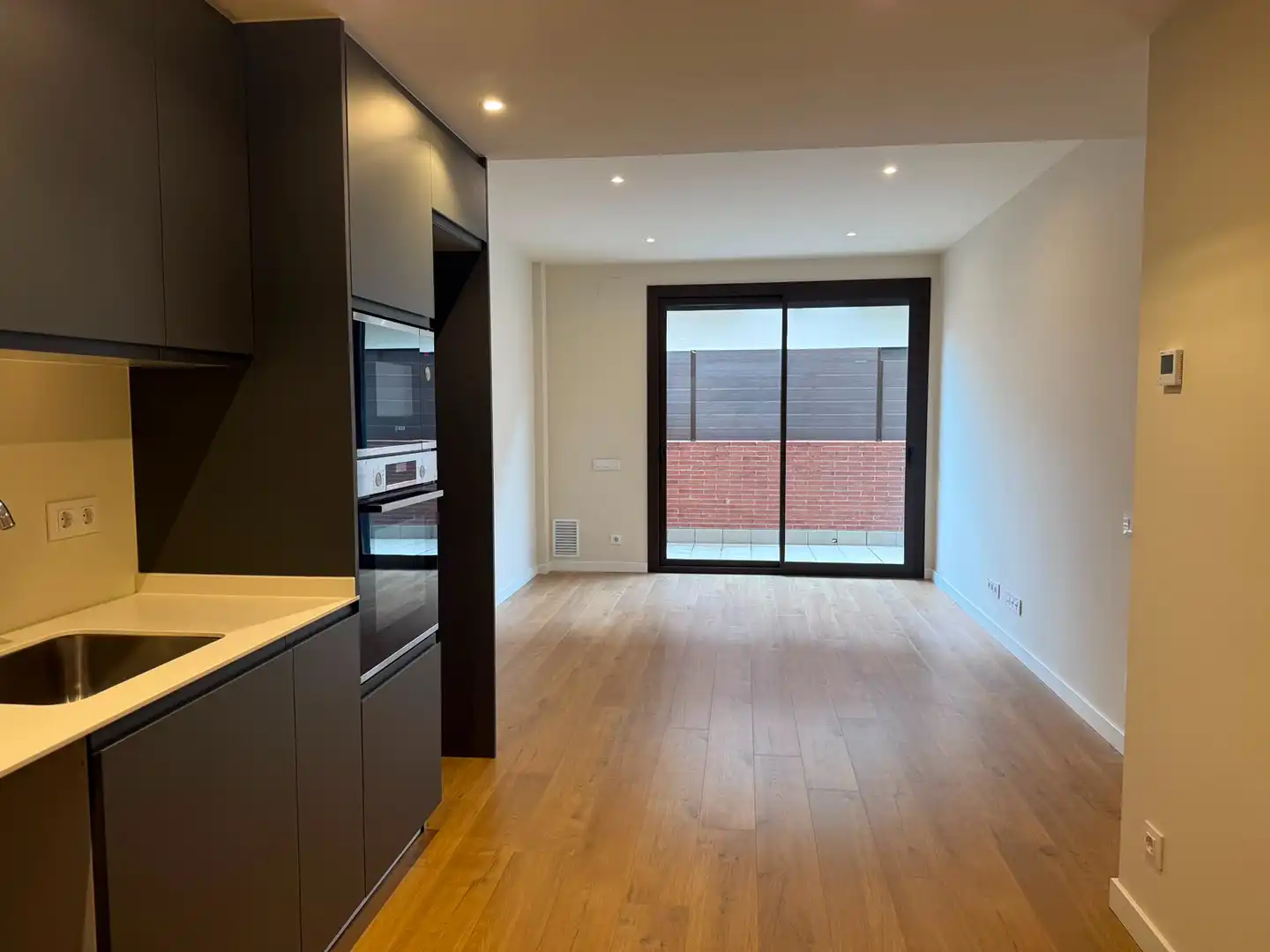 Sala d'estar de Planta baixa de lloguer en La Garriga amb Aire condicionat, Parquet i Terrassa