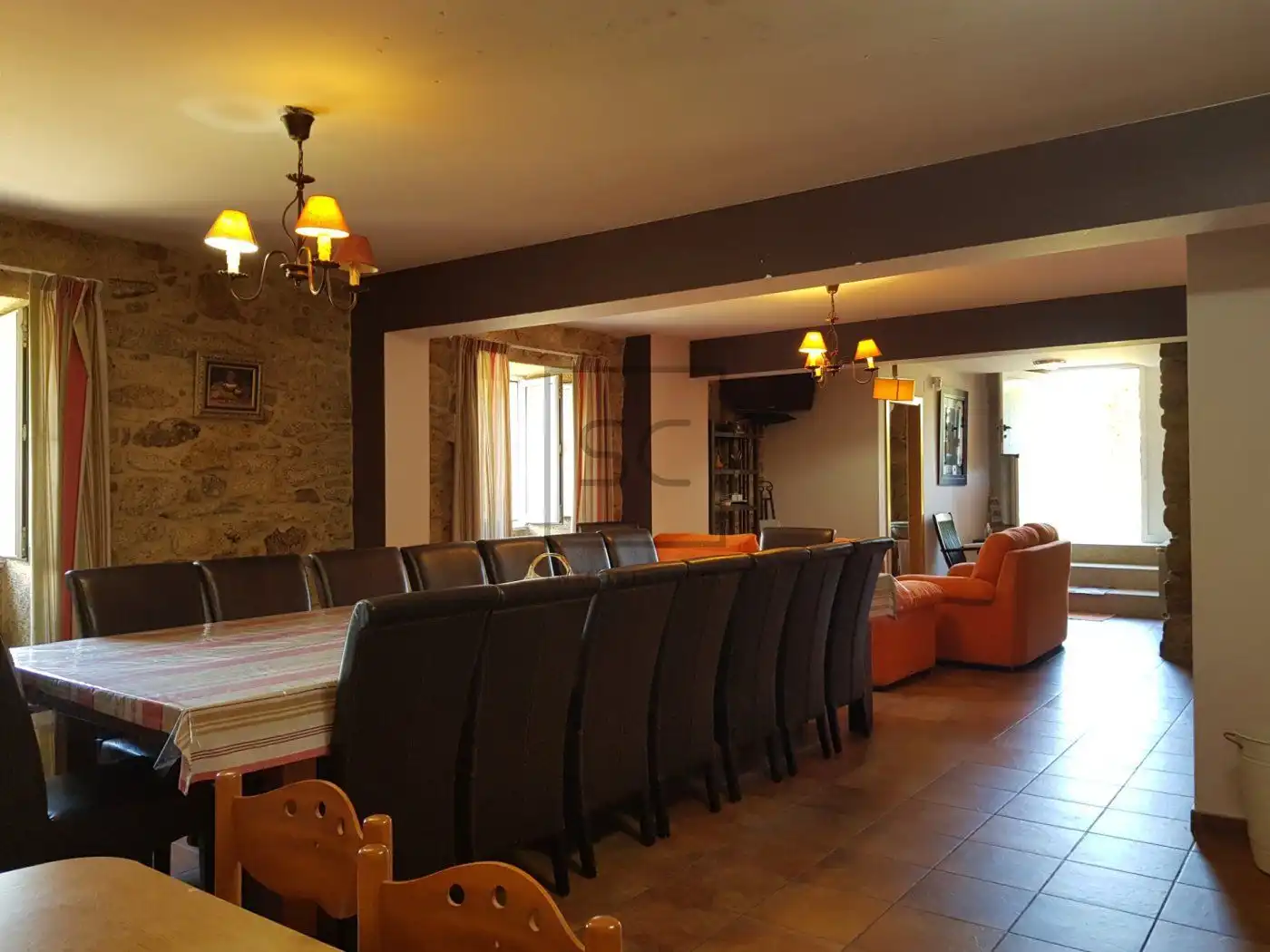 Esszimmer von Country house zum Verkauf in Laxe mit Heizung, Terrasse und Möbliert