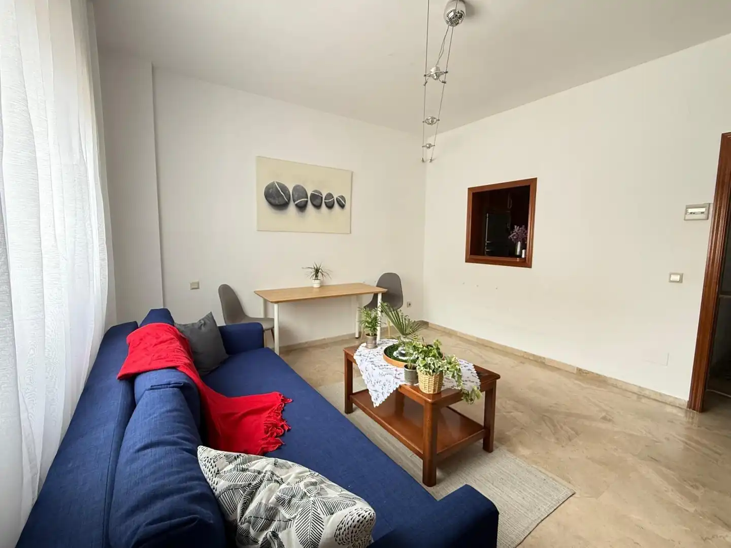 Sala de estar de Apartamento de alquiler en Málaga con Aire acondicionado, Calefacción y Amueblado