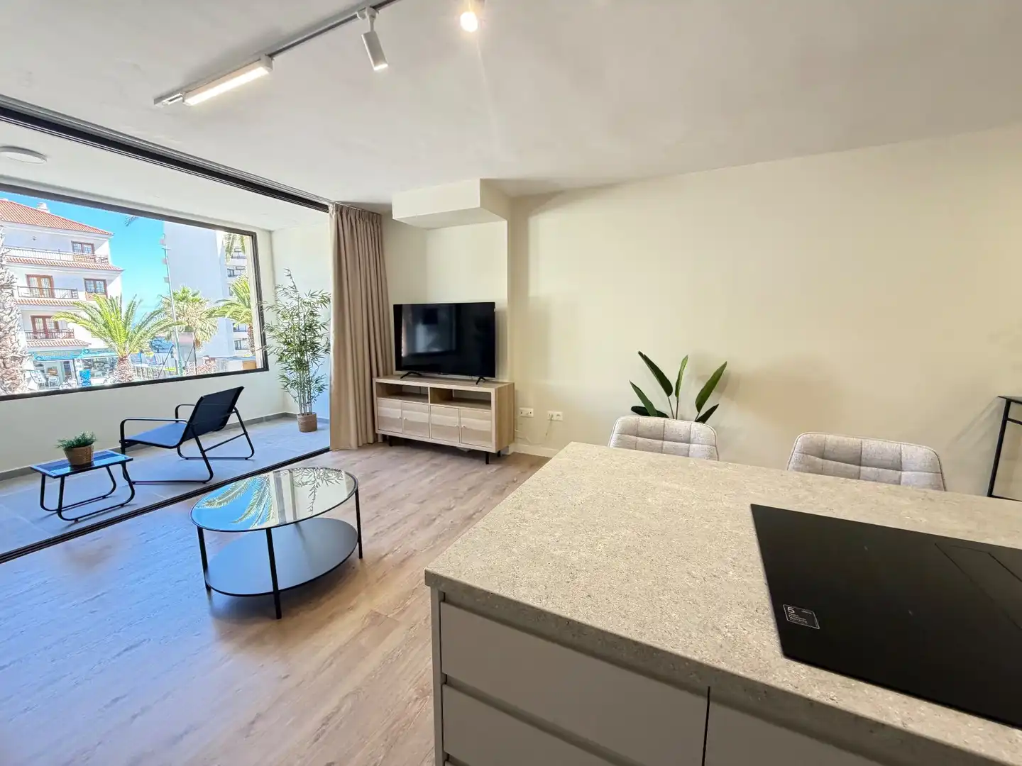 Wohnzimmer von Wohnungen zur Miete in Puerto de la Cruz mit Terrasse, Möbliert und Gemeinschaftspool