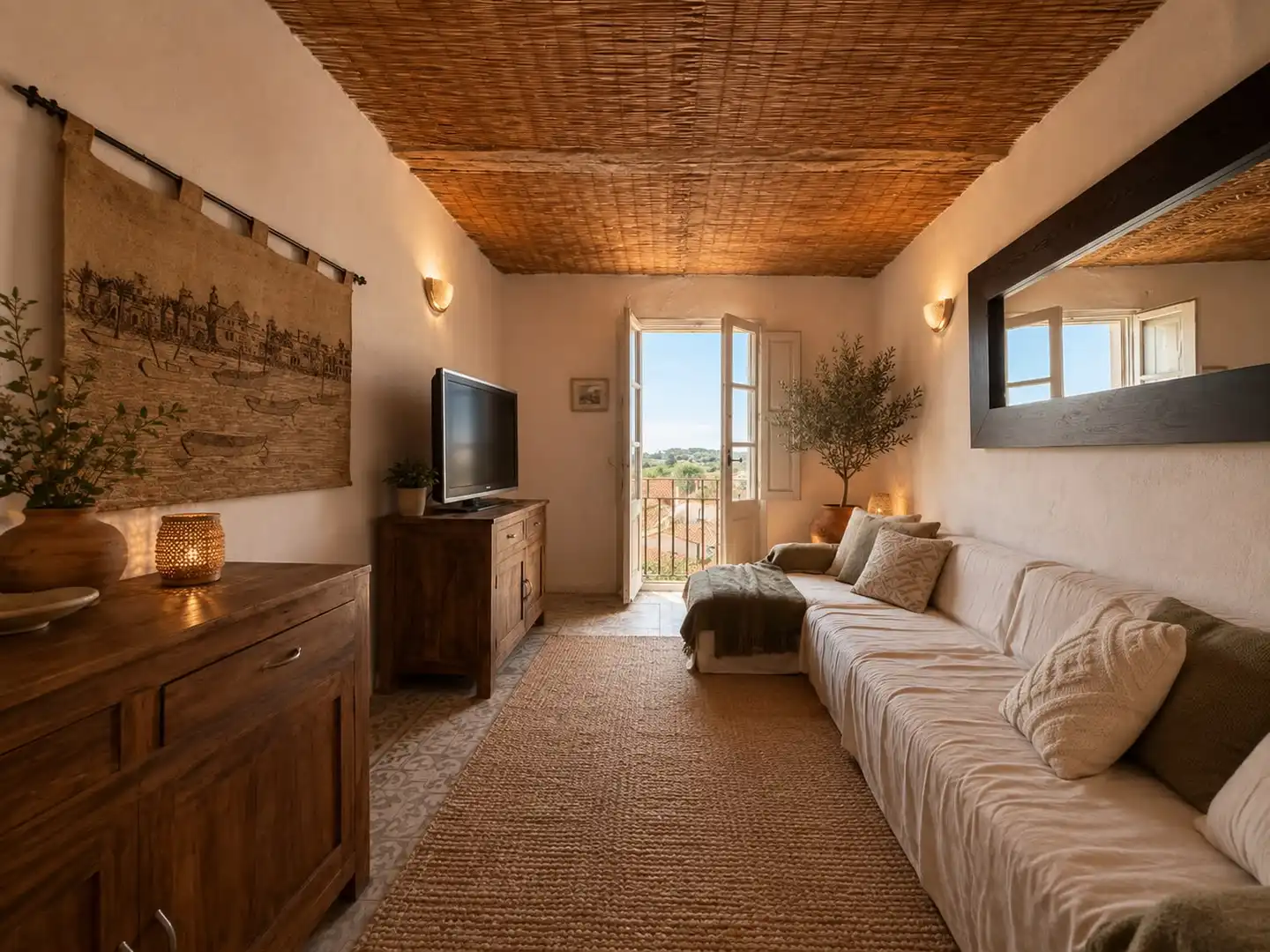 Sala d'estar de Finca rústica en venda en Saus, Camallera i Llampaies amb Terrassa i Balcó