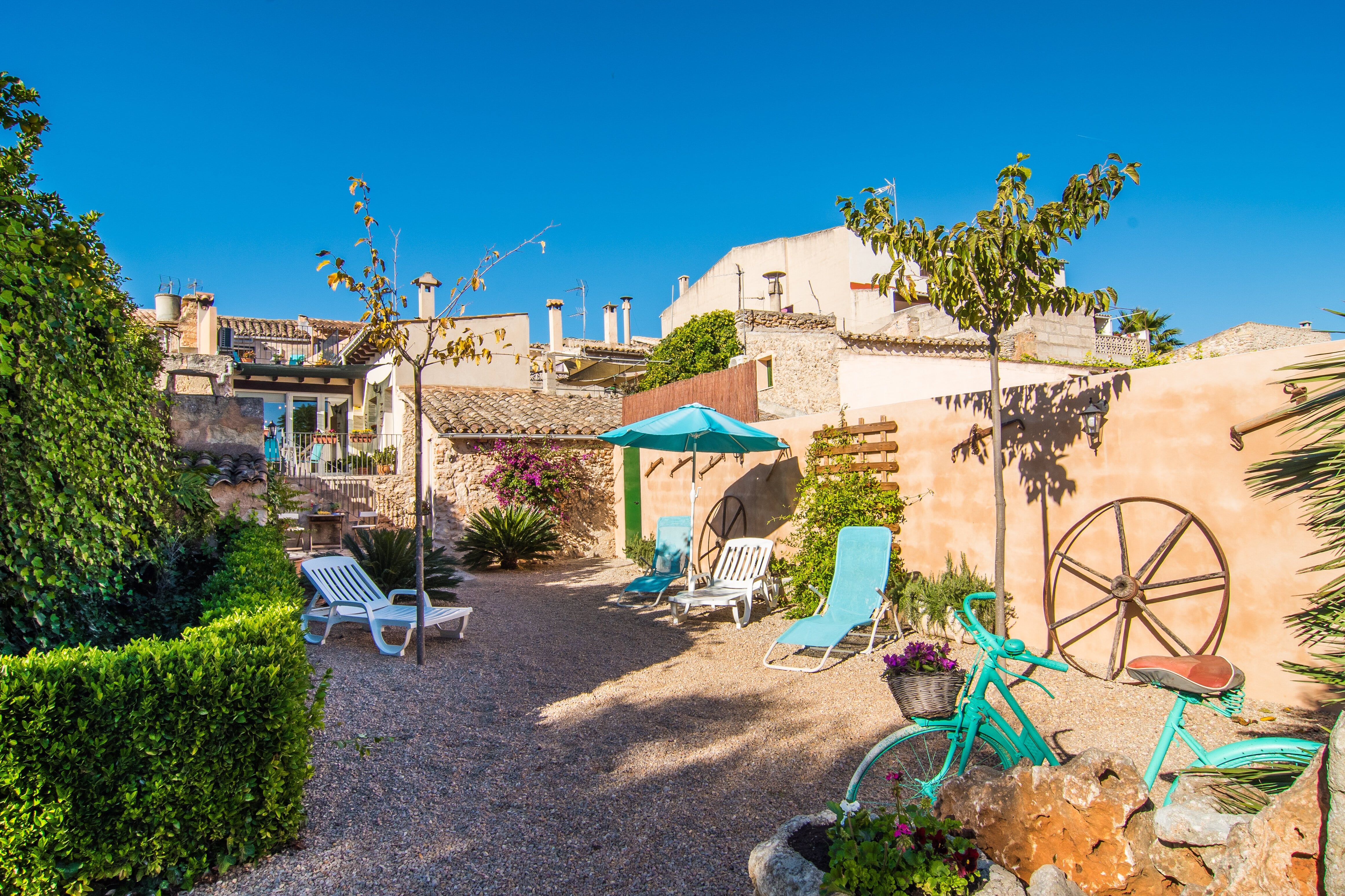 Terrassa de Casa adosada de lloguer en Sencelles amb Aire condicionat i Moblat