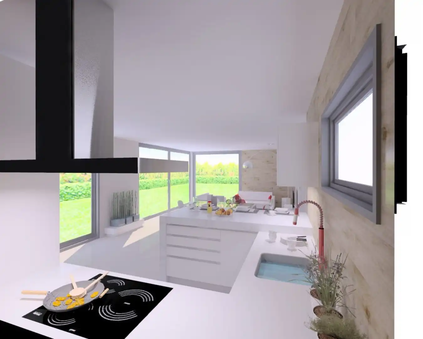 Cuina de Casa o xalet en venda en Llanera amb Calefacció i Terrassa