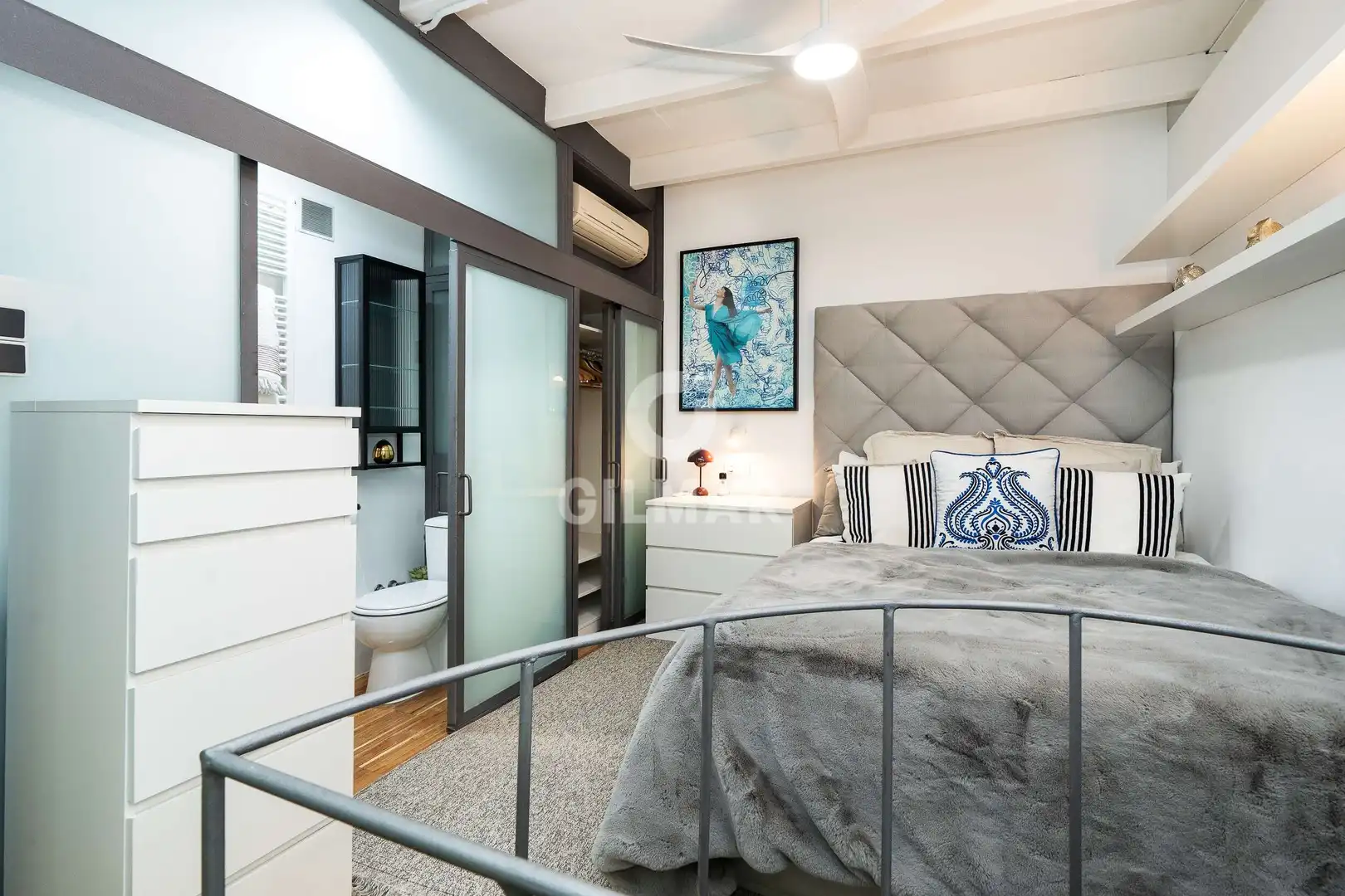 Schlafzimmer von Wohnung zum Verkauf in Madrid mit Heizung und Privatgarten