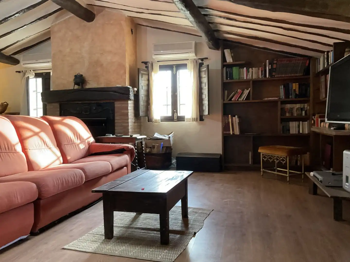 Living room of Country homes for sale in Bobadilla  with Parquet flooring, Terrace and Storage room