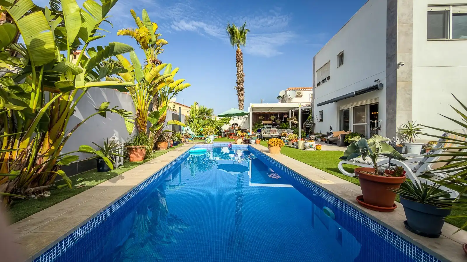 Piscina de Casa o xalet en venda en Torrevieja amb Jardí privat, Terrassa i Traster