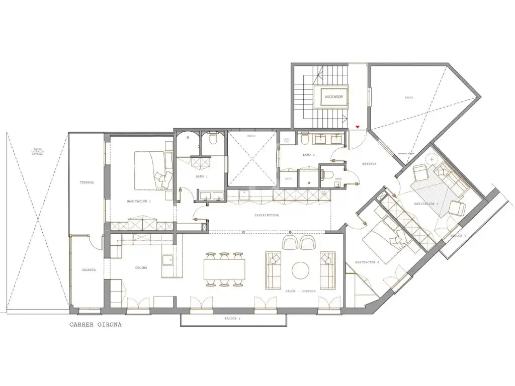 Piso con terraza en venta en Calle Girona, imagen 21
