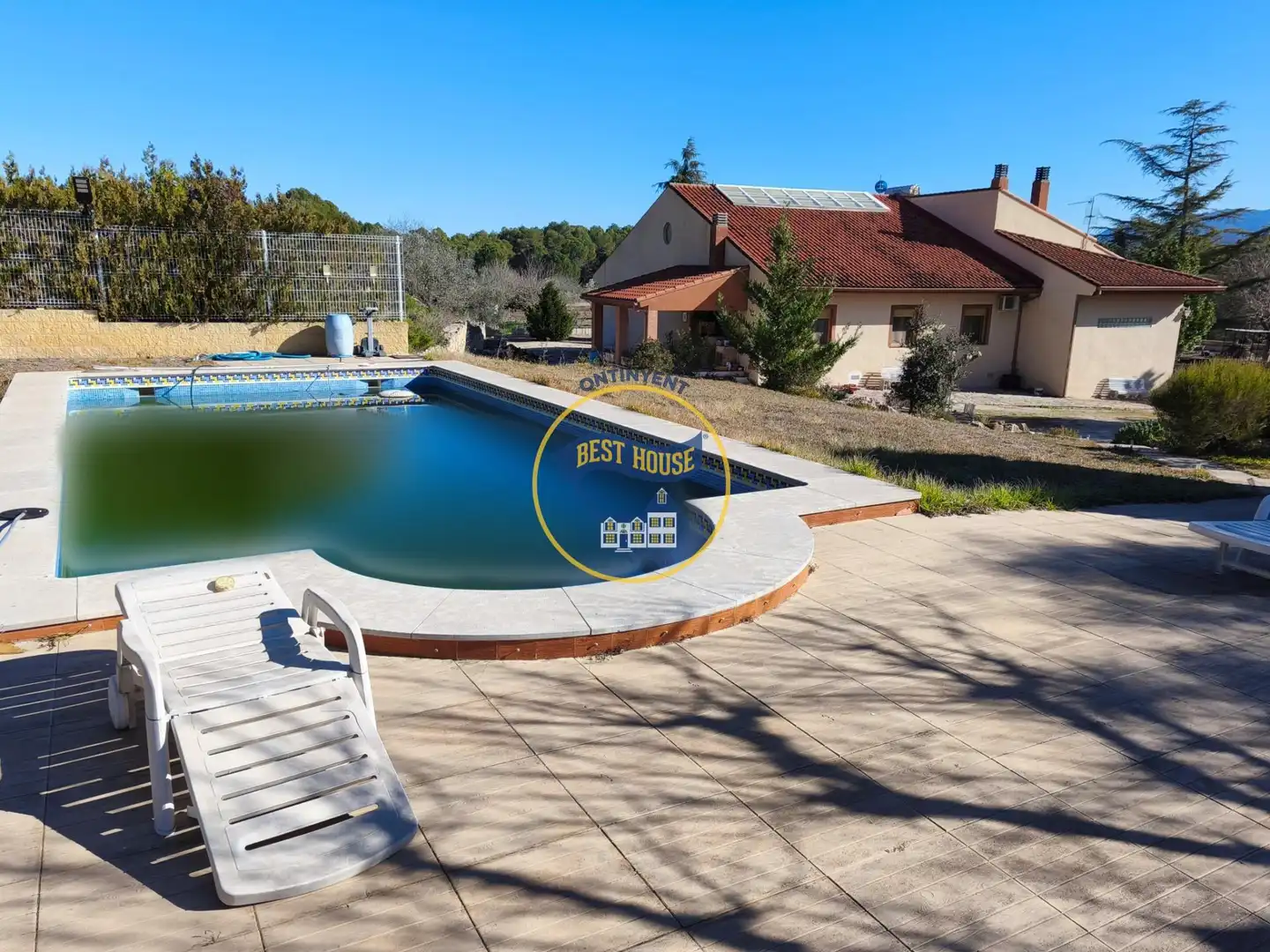 Piscina de Casa o xalet en venda en Ontinyent amb Jardí privat i Piscina