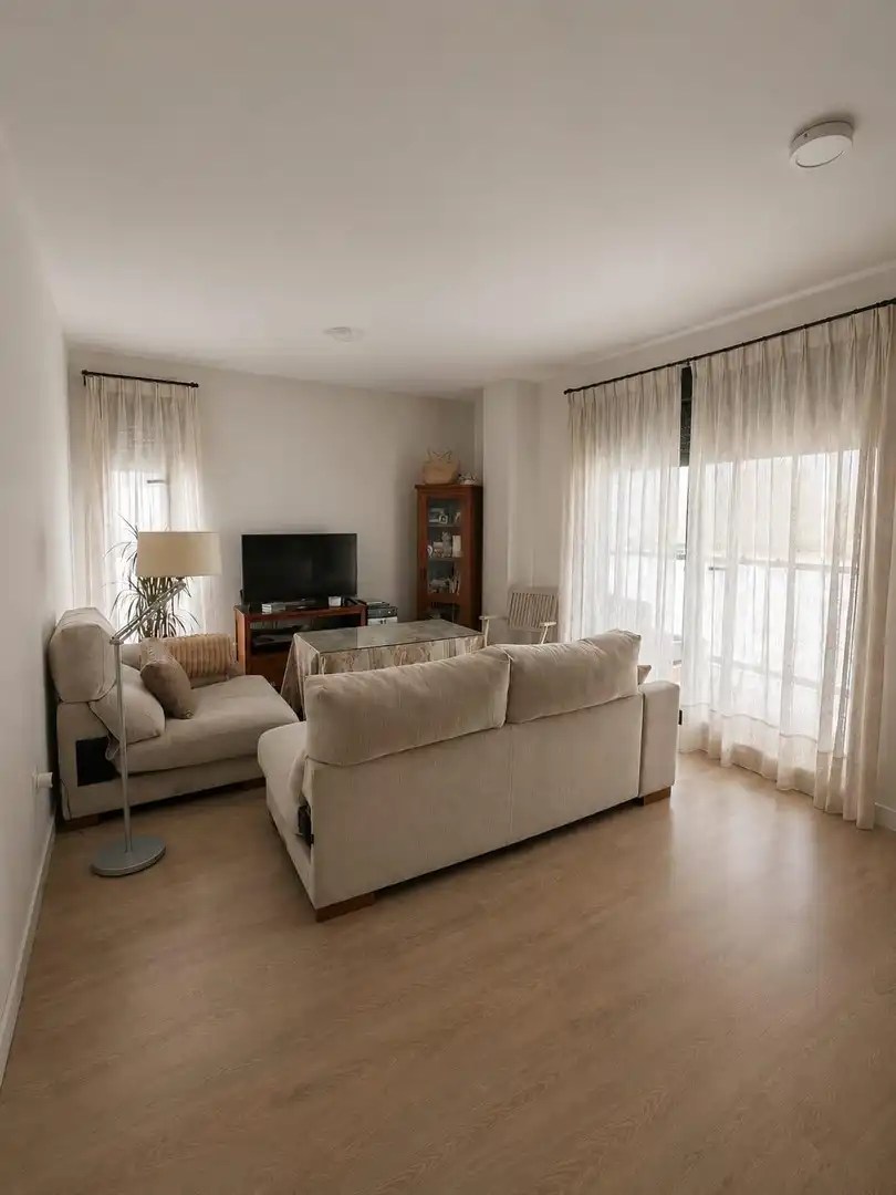 Living room of Flat for sale in Sevilla  with Air Conditioner, Terrace and Community pool