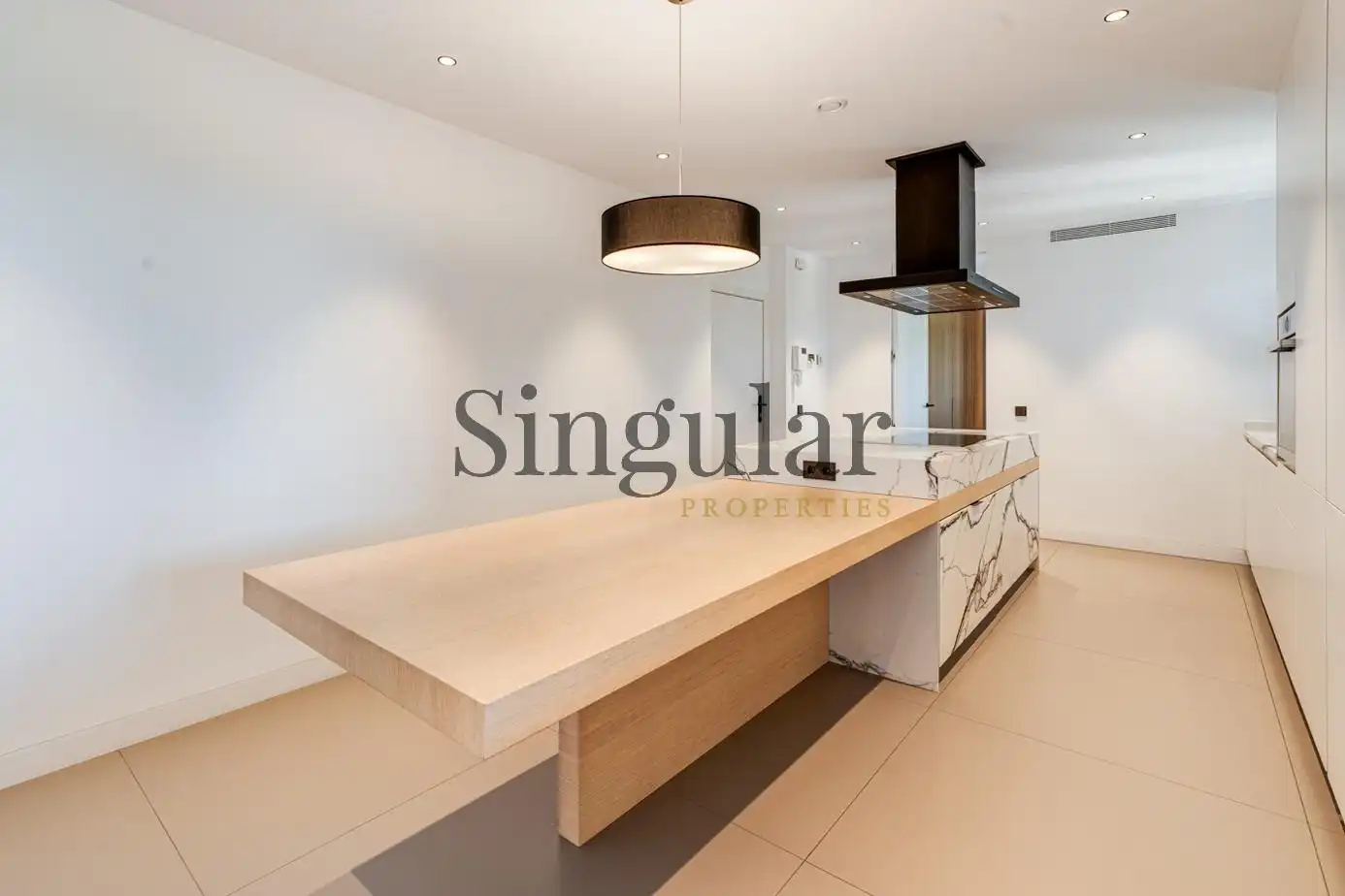 Kitchen of Flat for rent in Barcelona  with Heating, Private garden and Terrace