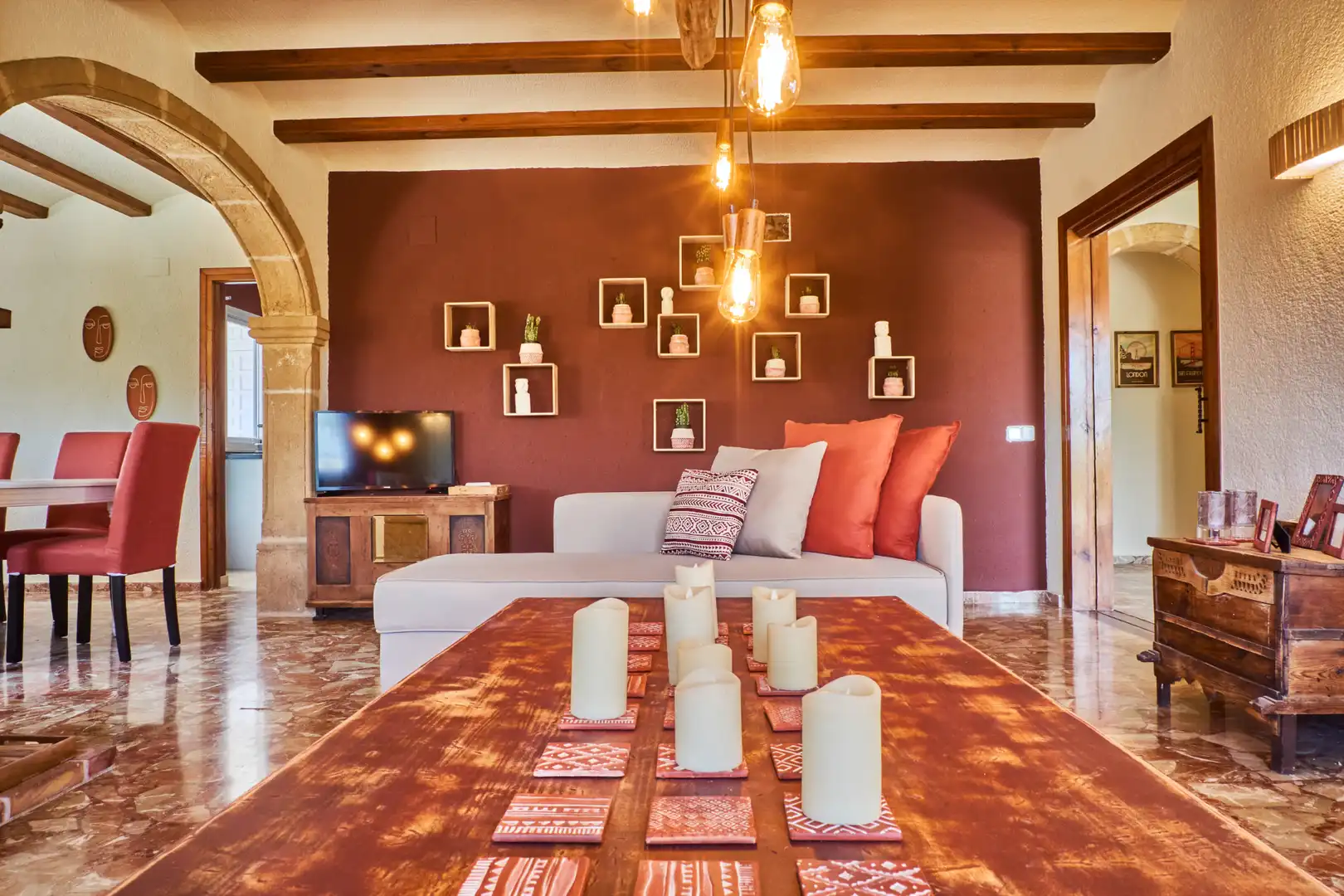 Sala de estar de Edificio en venta en Jávea / Xàbia