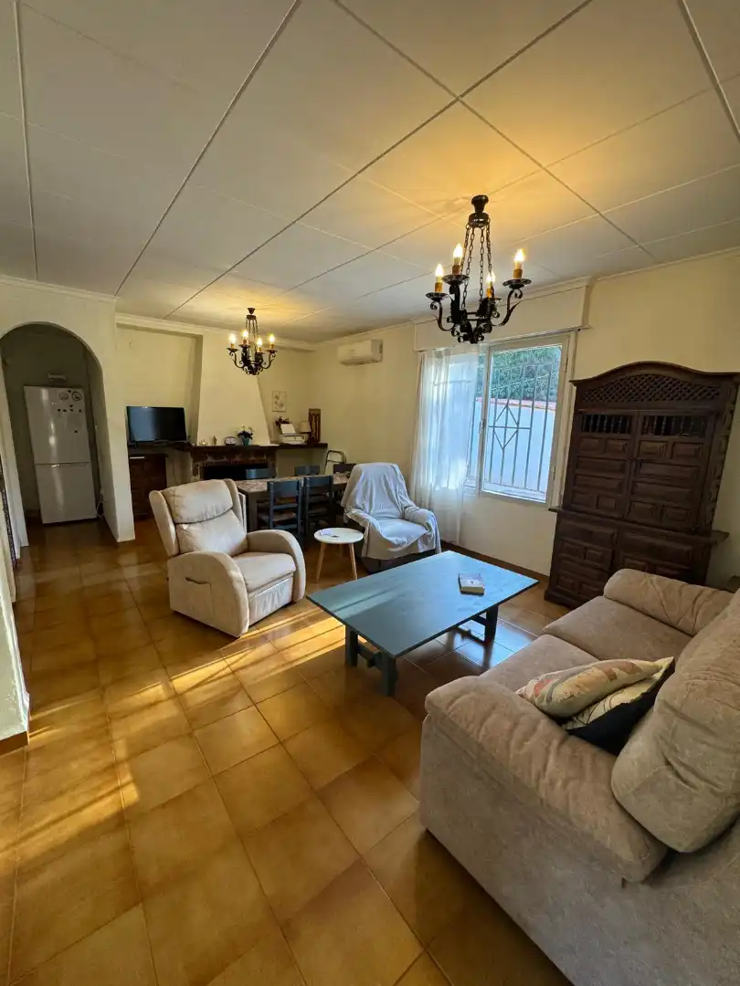 Sala de estar de Casa o chalet en venta en Vilallonga / Villalonga con Aire acondicionado, Jardín privado y Terraza