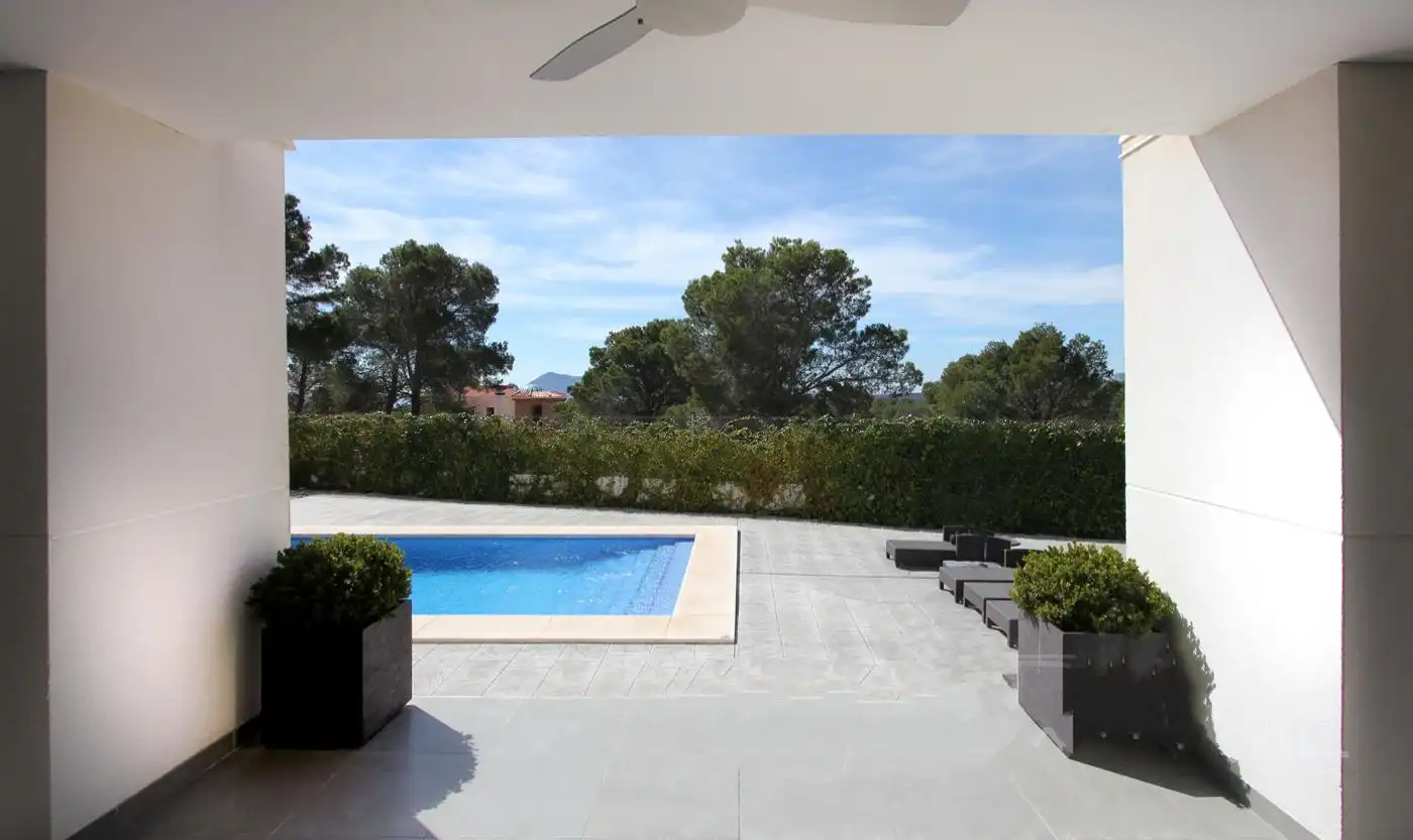 Terraza de Casa adosada de alquiler en Altea con Aire acondicionado, Calefacción y Jardín privado