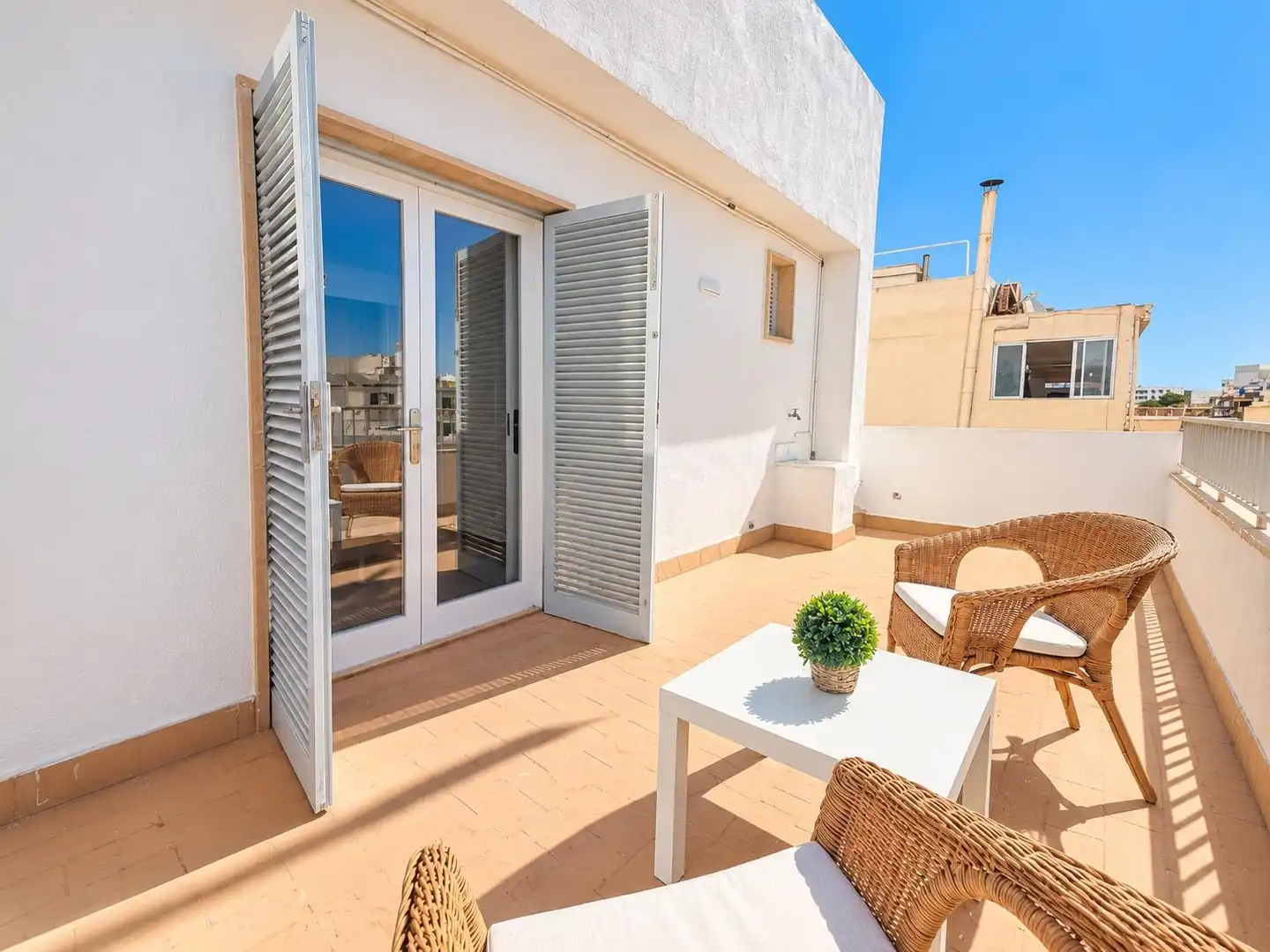 Terraza de Ático de alquiler en  Palma de Mallorca con Aire acondicionado, Terraza y Amueblado