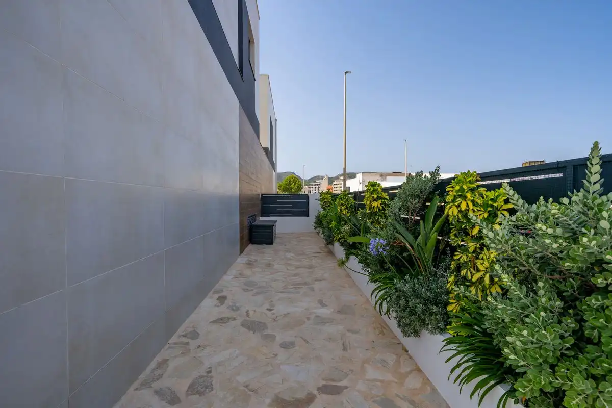 Terraza de Casa adosada en venta en Gata de Gorgos con Aire acondicionado, Calefacción y Jardín privado