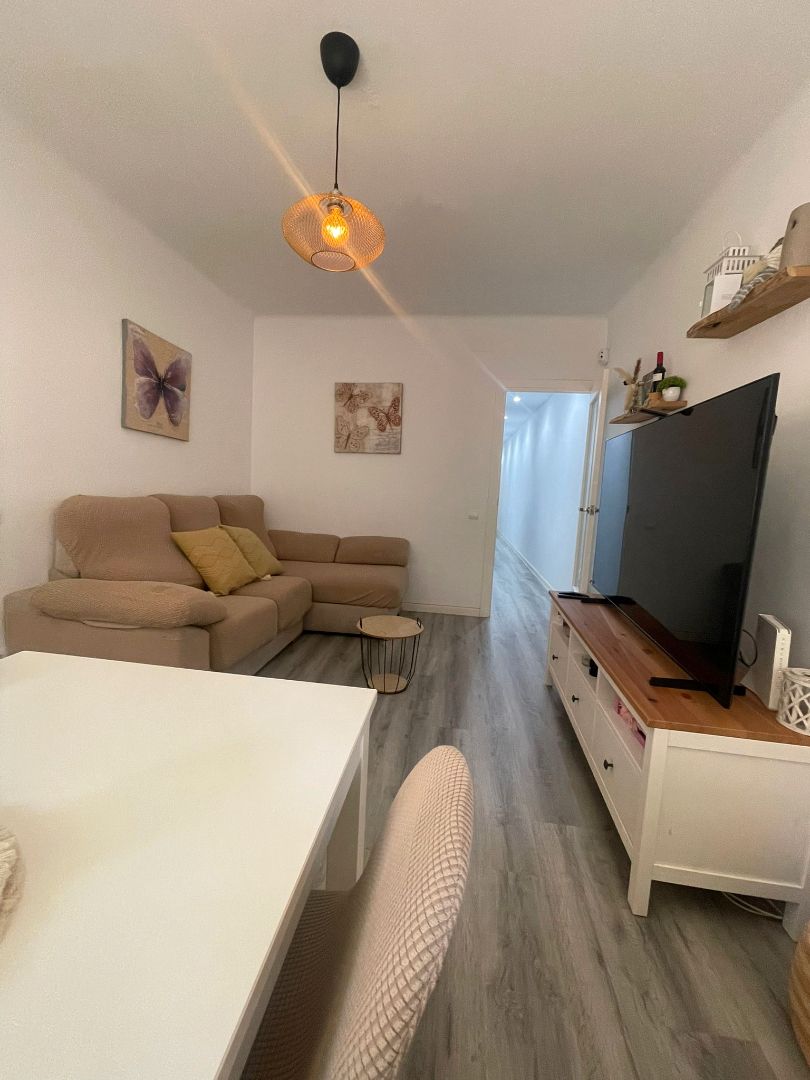 Sala d'estar de Pis en venda en Viladecans amb Parquet, Moblat i Balcó