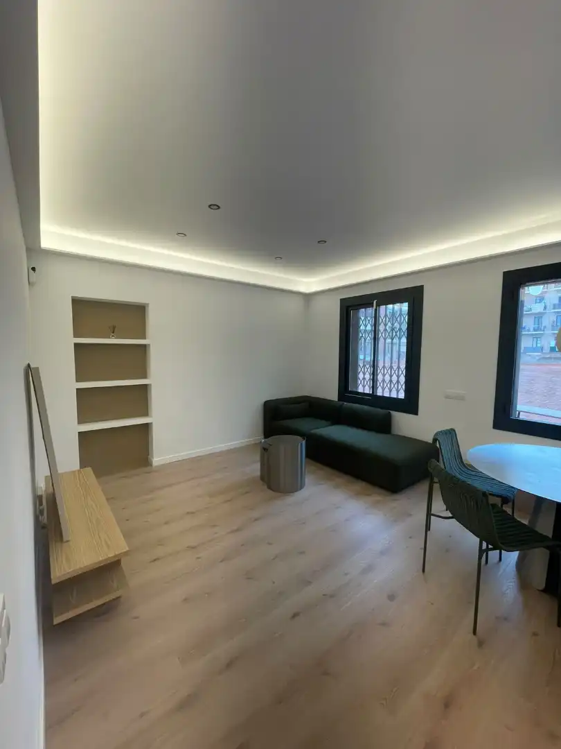 Sala de estar de Piso en venta en Barcelona con Aire acondicionado, Parquet y Terraza