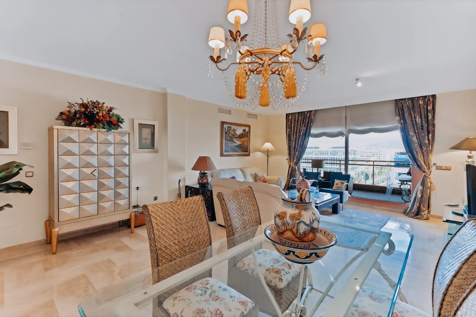 Sala de estar de Ático en venta en Málaga con Aire acondicionado, Calefacción y Terraza
