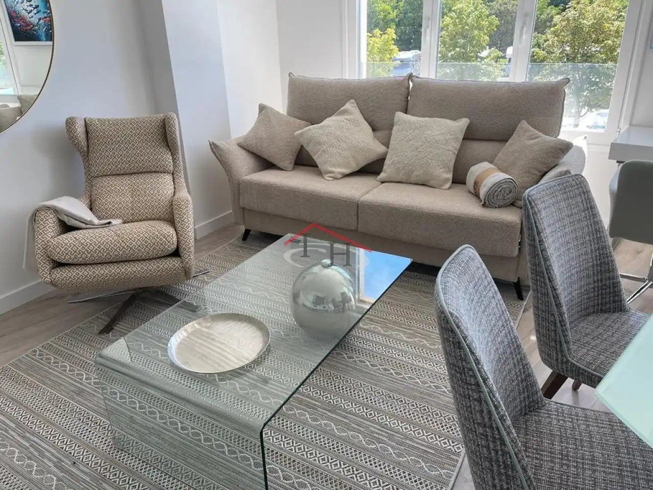 Sala de estar de Apartamento de alquiler en León Capital  con Calefacción, Parquet y Terraza