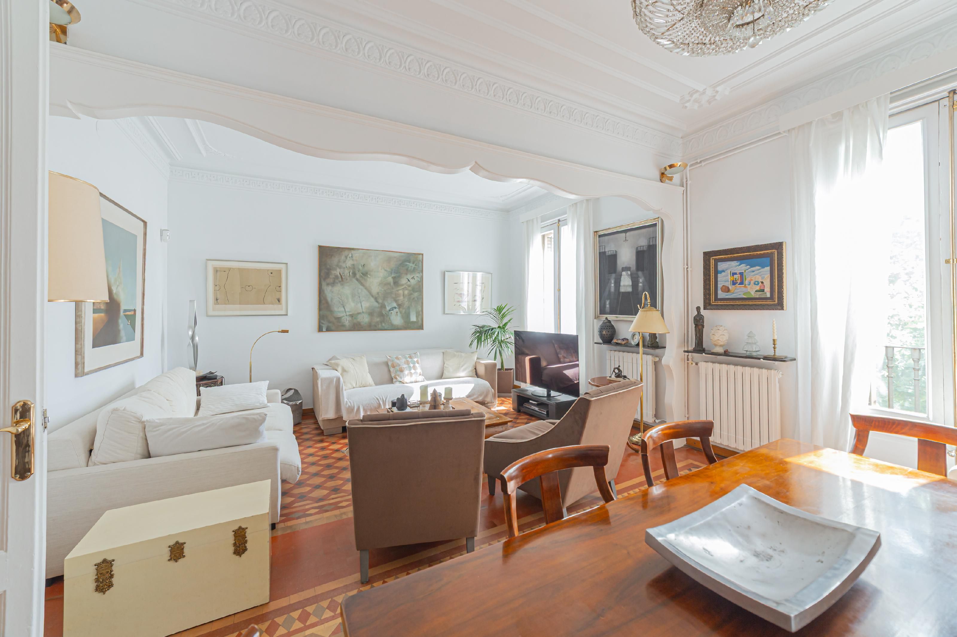 Sala d'estar de Pis en venda en  Barcelona Capital amb Aire condicionat, Calefacció i Parquet