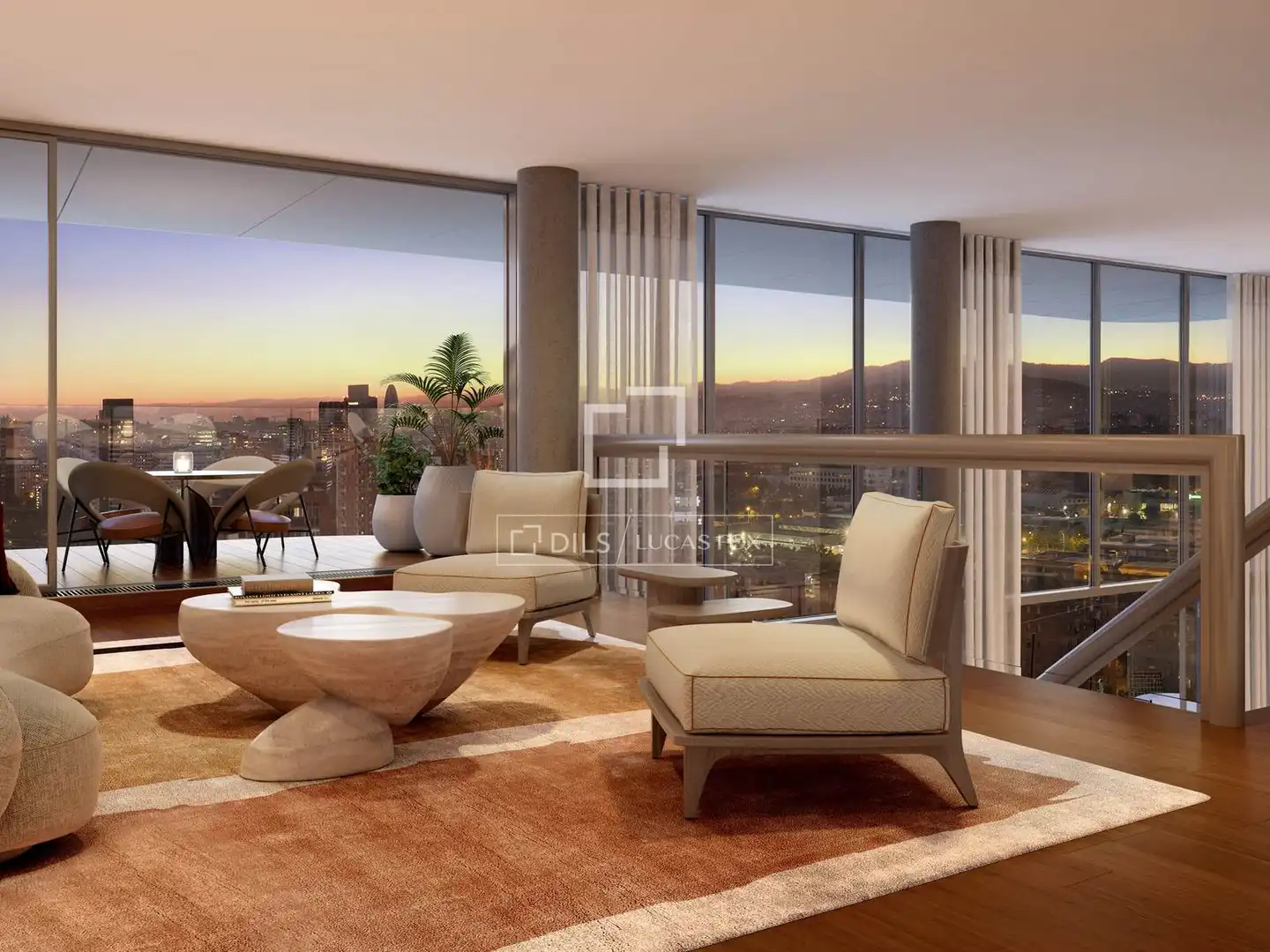 Sala de estar de Piso en venta en Barcelona con Aire acondicionado, Calefacción y Terraza