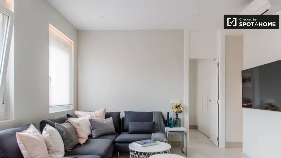 Sala de estar de Piso de alquiler en Valencia con Aire acondicionado, Calefacción y Amueblado