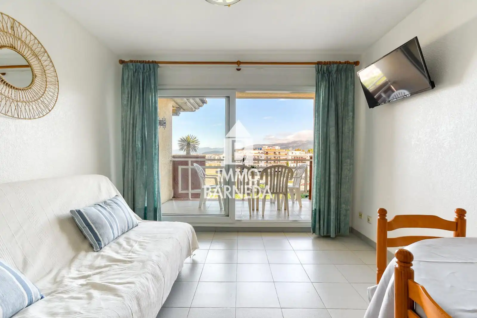 Balcony of Flat for sale in Roses  with Terrace and Furnished
