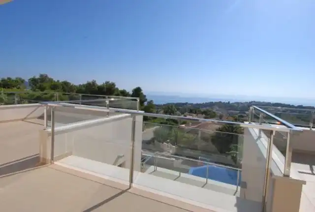 Vista exterior de Casa o chalet en venta en Moraira con Aire acondicionado, Calefacción y Jardín privado