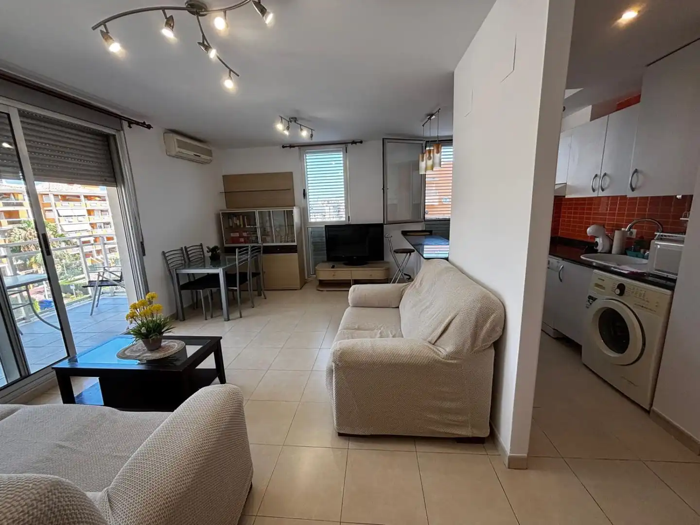 Sala de estar de Apartamento en venta en Moncofa con Aire acondicionado, Calefacción y Terraza