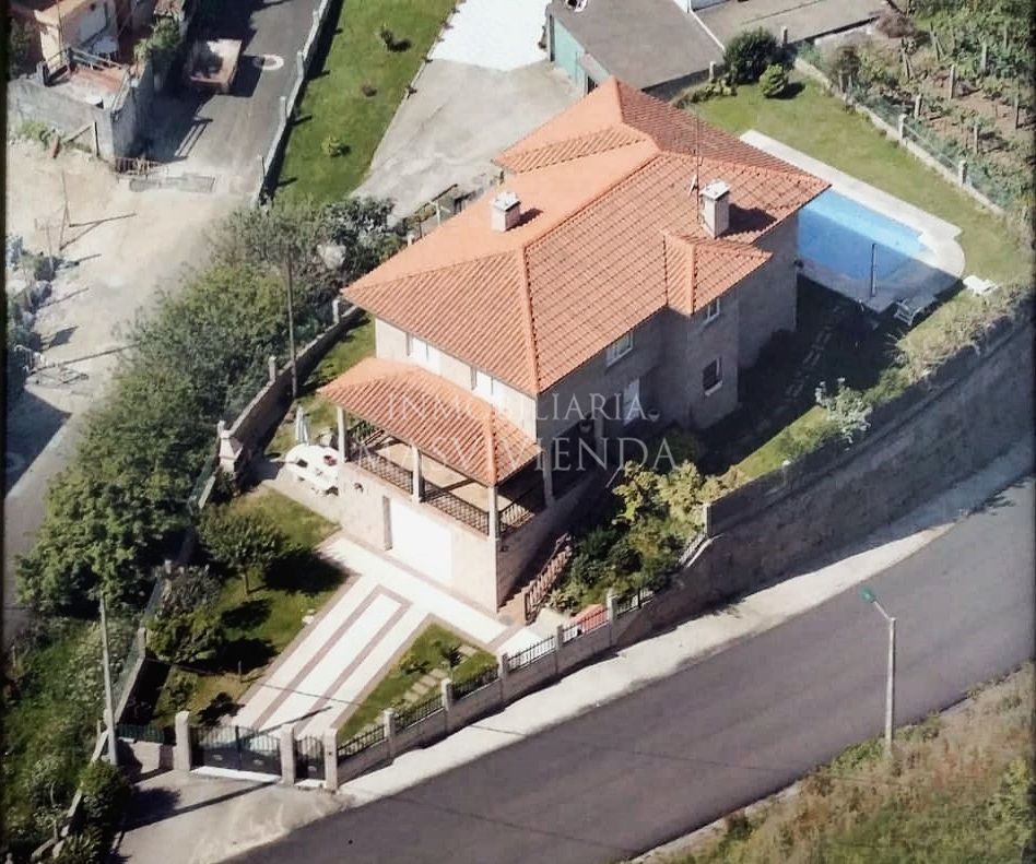Exterior view of House or chalet for sale in Vigo   with Heating, Private garden and Swimming Pool