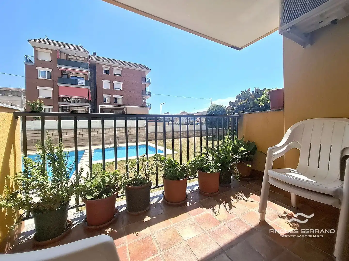 Exterior view of Flat for sale in Calafell  with Air Conditioner, Terrace and Swimming Pool