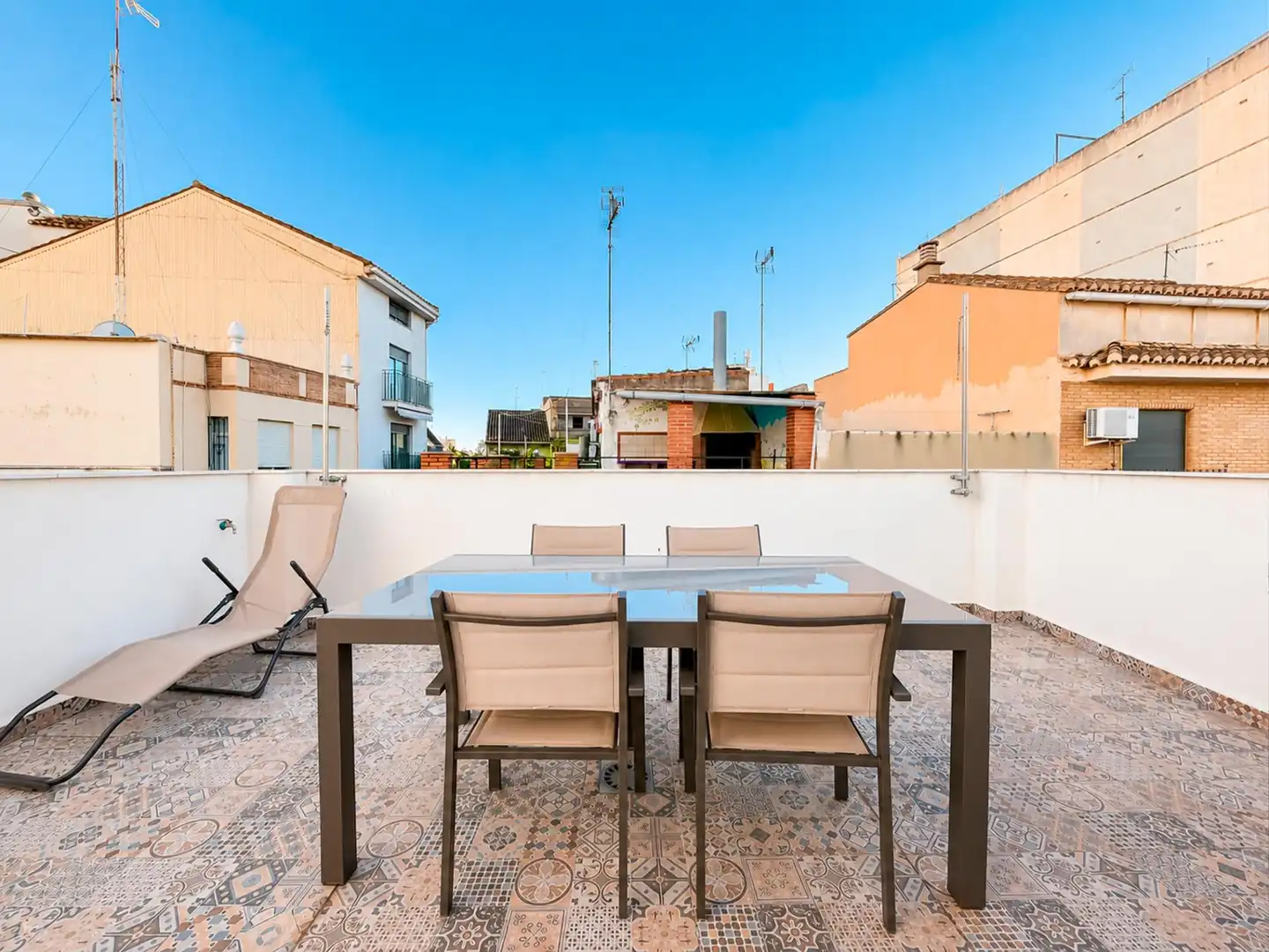 Terraza de Casa o chalet de alquiler en Massamagrell con Aire acondicionado, Terraza y Amueblado